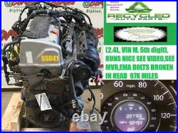 12 HONDA CRV Engine Assembly