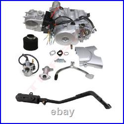 125cc ATV Semi Auto Engine Motor Kit with Exhaust Replace 110cc Go Kart Quad ATC70