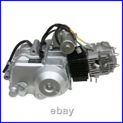 125cc ATV Semi Auto Engine Motor Kit with Exhaust Replace 110cc Go Kart Quad ATC70