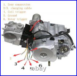 125cc Semi Auto Engine Motor Electric Start Replace 50 70 110cc ATV Buggy Taotao