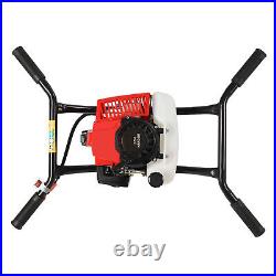 2-Man 2-Stroke Gas Power Post Hole Digger Engine with 8 inch Auger Bit 3 HP