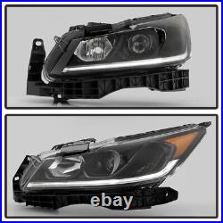 Black Halogen Type with LED DRL Projector Headlights for 2016-2017 Honda Accord