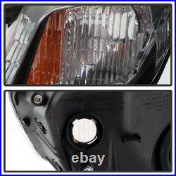 Black Housiing Headlight Replacement Driving Signal Lamp For 13-15 Honda Civic