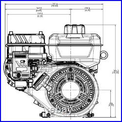 Briggs & Stratton Vanguard Engine 10V332-0004-F1 5.0 HP Replaces HONDA GX160