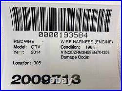 Complete Engine Transmission Wire Harness 32110-R5A Fits 12-15 HONDA CRV 2.4 FWD