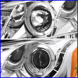 Euro Chrome LED Projector Headlight+DRL Pair Assembly For 08-12 Honda Accord 4DR