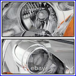 For 03-05 Honda Pilot EX LX SUV Chrome Pair Replacement Headlight Lamp Assembly
