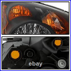 For 05 06 Honda CRV CR-V Japan Built Model Black Headlight LH RH Lamp Assembly