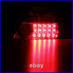 For 06-11 Honda Civic FG 2D Coupe RED/CLEAR LED Rear Brake Lamp Tail Lights PAIR