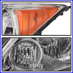 For 07-11 Honda CRV Factory Style Chrome Amber Corner Signal Headlight Assembly