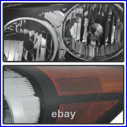 For 08-12 Honda Accord Sedan Factory Style Black Housing Headlight Replacement