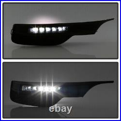 For 16-17 Honda Accord Sedan LED DRL Fog Light Bumper Lamp Bezel Assembly Pair