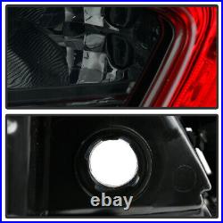 For 16-21 Honda Civic 4-Door Sedan Pair Tail Light Red Smoked Lens Signal Lamp