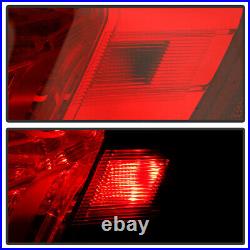 For 16-21 Honda Civic 4-Door Sedan Pair Tail Light Red Smoked Lens Signal Lamp
