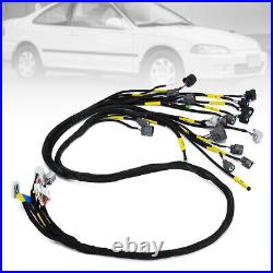 For 1992-2000 Honda Civic Integra OBD2 D & B-series Tucked Engine Wire Harness