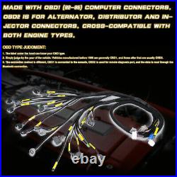 For 1992-2000 Honda Civic Integra OBD2 D & B-series Tucked Engine Wire Harness