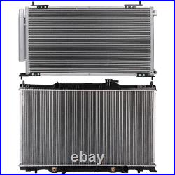 For 2003-2006 Honda CR-V Element Aluminum Radiator & A/C Condenser Set