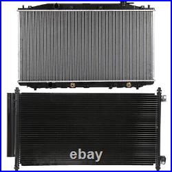 For 2008-2012 Honda Accord Aluminum Radiator & A/C Condenser Set