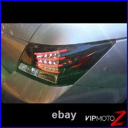 For Honda Accord 08-12 CP2/CP3 4DR LED 3D Strip Black Tail Light Rear Brake Lamp