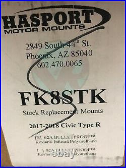 Hasport 2017+ Honda Civic Type R Replacement Engine Mount Kit FK8STK 62A Street