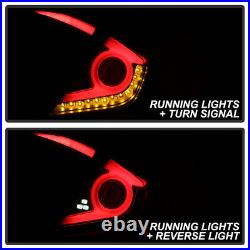 LED Sequential Signal Black Smoke For 16-21 Honda Civic 4D Neon Tube Tail Light