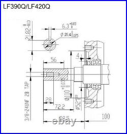 LF420Q 15hp LIFAN RECOIL START PETROL ENGINE Replaces Honda GX390 1 Shaft
