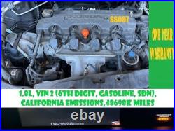 Motor Engine Assembly HONDA CIVIC 12 13 14 15
