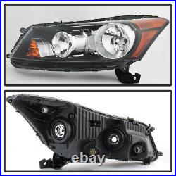 Pair For 08-12 Honda Accord Sedan Factory Style Replacement Headlight Assembly
