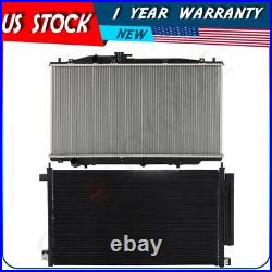 Radiator and AC Condenser Kit For 03 04 2005 2006 2007 Honda Accord