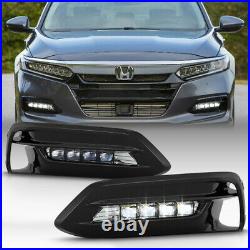 Replacement Fog Light For 18-19 Honda Accord 4DR Sedan LED Bumper Driving Lamp