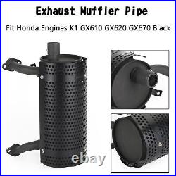 Right Side Exhaust Muffler Pipe Fit Honda Engines K1 GX610 GX620 GX670 Black US