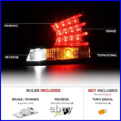 SMD Backup Bulb Black LED Strip Tail Lamp Brake For Honda Accord 08-12 CP2/CP3