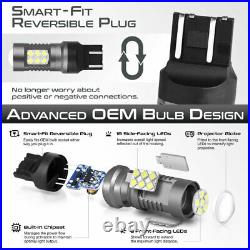 SMD LED Bulb Reverse/BackUp For Honda Civic 96-98 4DR JDM SMOKE RED Tail Light