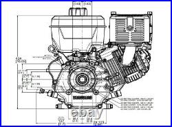 Vanguard Commercial Engine 14HP 25V332-0005-F1 REPLACES GX HONDA 3+1 YR Warr