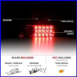 Xenon White LED Reverse Bulb 06-11 Civic 2DOOR RED Rear Brake Lamp Tail Light